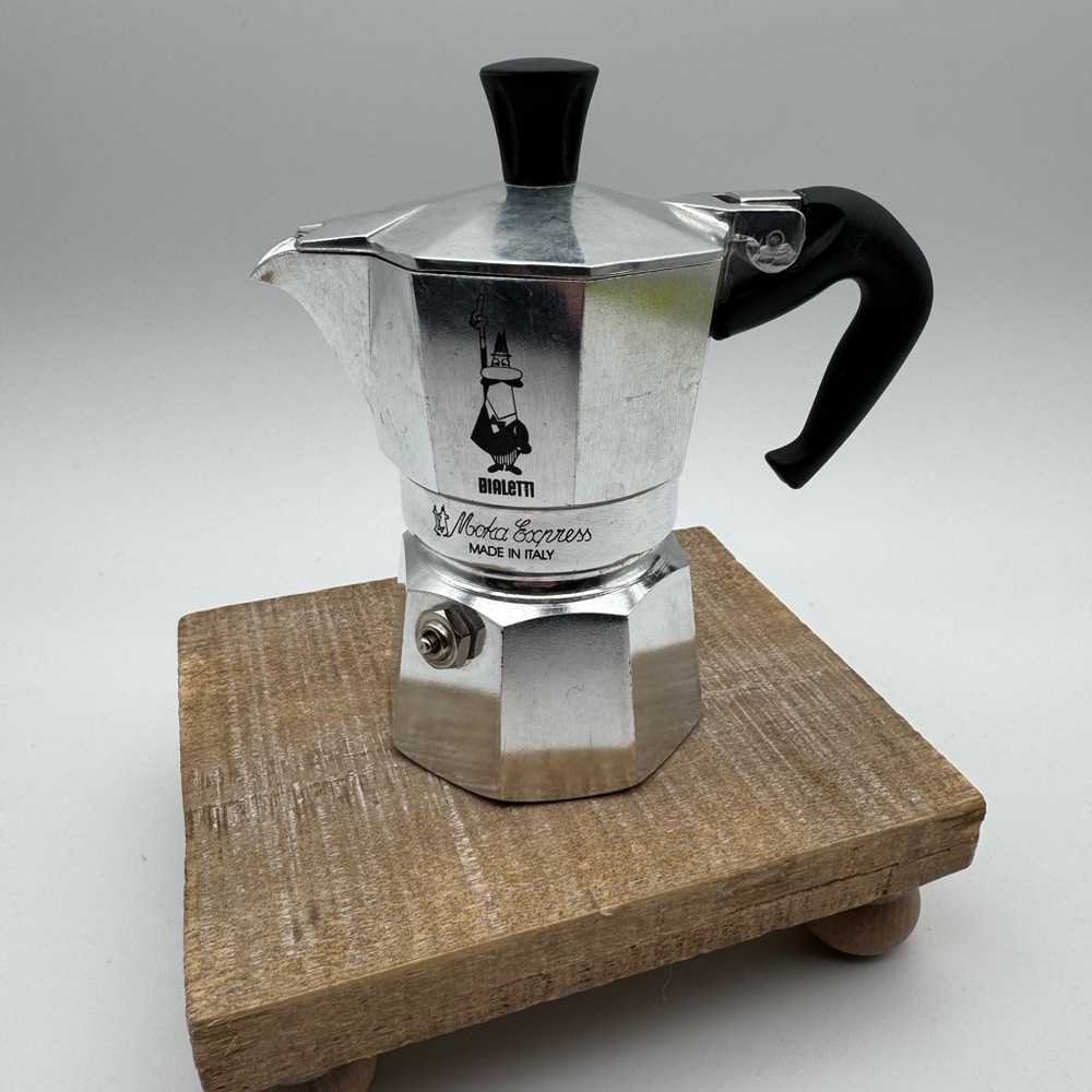Bialetti Silver Toned Stovetop Espresso Small Maker